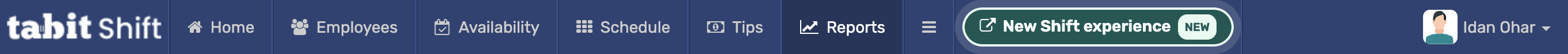 New Shift experience in the desktop navigation